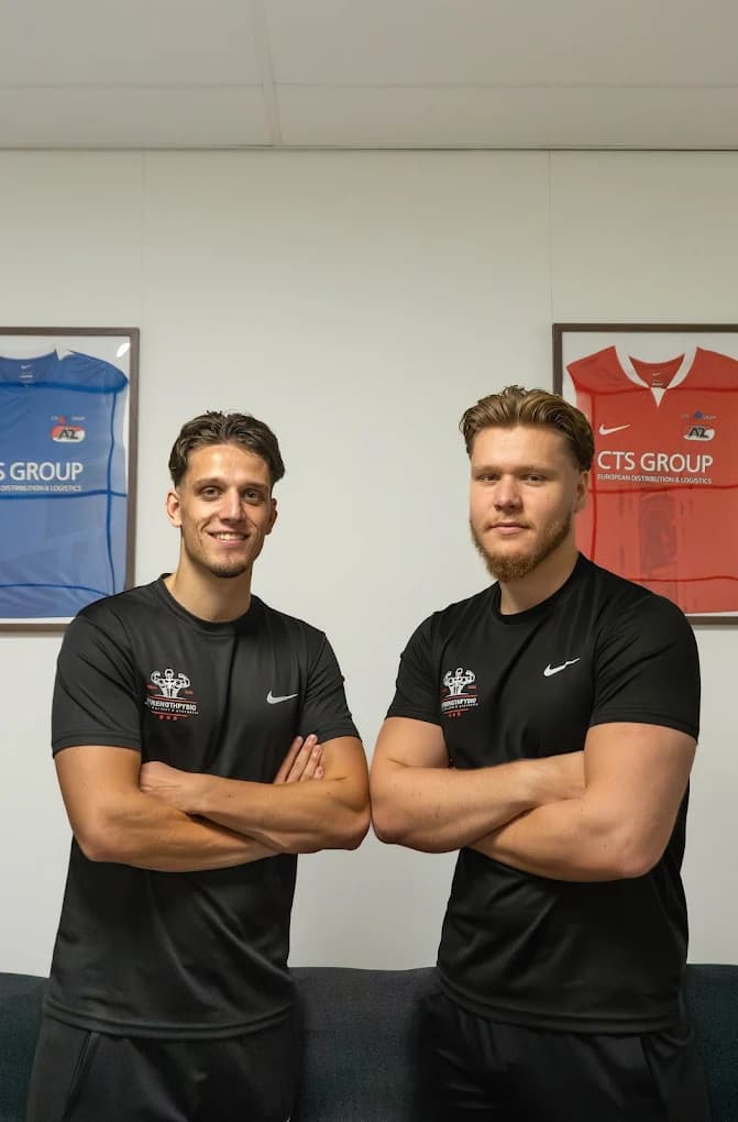 Fysiotherapeuten Jarno Deen en Erdem Benlisoy van StrengthFysio